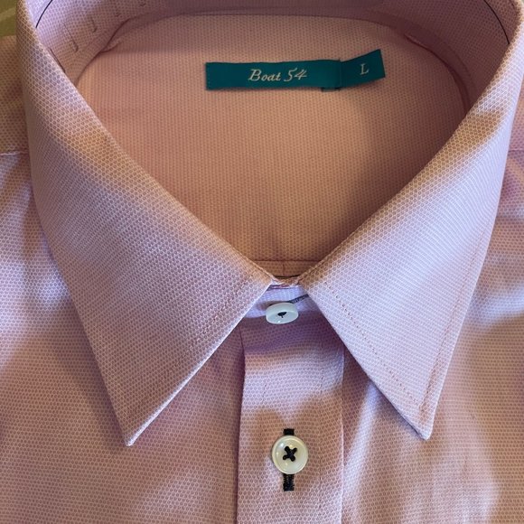 Textured fabric Shirt with wrinkle-free collar and cuff - Picture 2 of 4